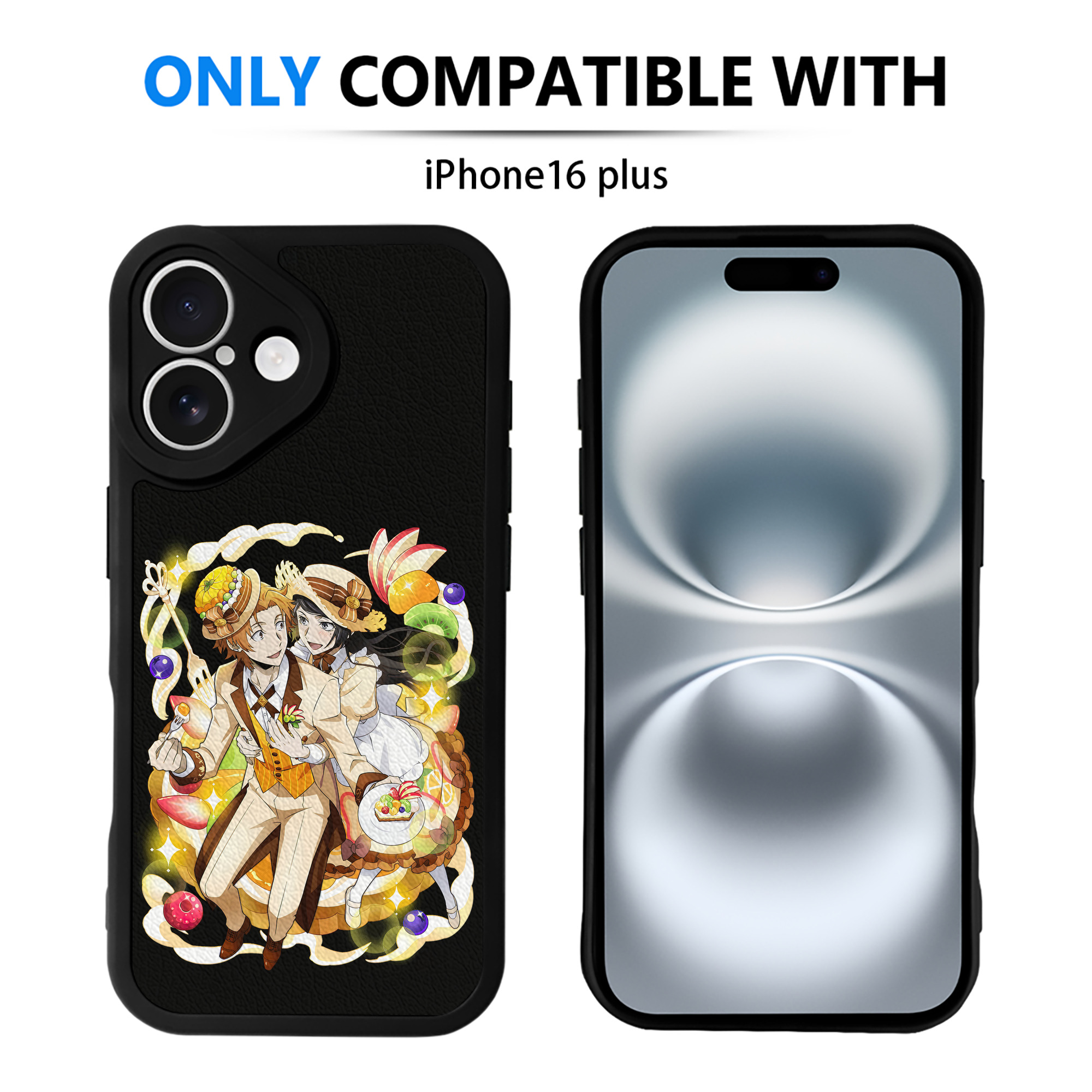 （画像用） 文豪ストレイドッグス Bungo Stray Dogs 【iPhone 16シリーズ対応】シリコンスマホケース（レザー調） 材質：シリコン